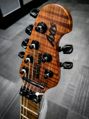 Ernie Ball Music Man - Axis Electric Guitar - Charcoal Cloud Quilt 5